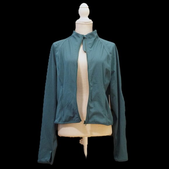 Yogalicious Lux Pacific Teal Athletic Full Zip Long Sleeve Jacket Women’s XXL - Picture 7 of 10